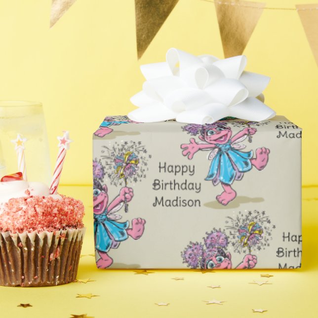 Abby Cadabby Retro Art Wrapping Paper (Birthday Party)