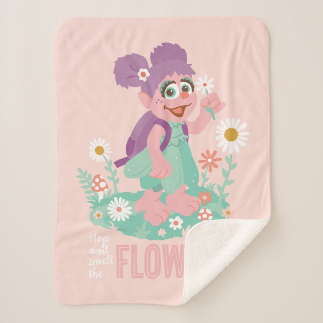 Abby Cadabby | Stop and Smell The Flowers Sherpa Blanket (Front)