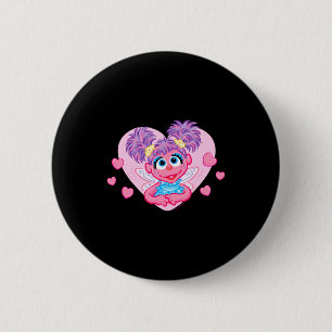 Abby Cadabby Valentine Hearts Graphic T Shirt  6 Cm Round Badge