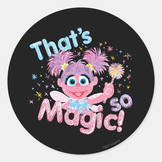 Abby Cadabby Wand Classic Round Sticker (Front)