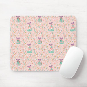 Abby Cadabby   Woodland Flower Pattern Mouse Pad