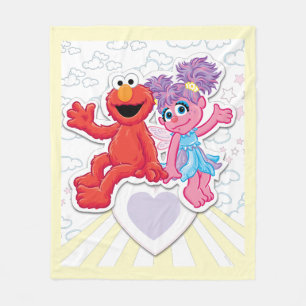 Abby & Elmo Graphic Fleece Blanket