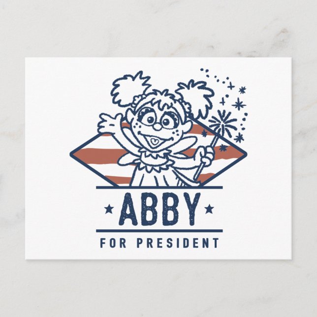 Abby For President Postcard (Front)