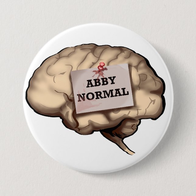 Abby Normal Brain 7.5 Cm Round Badge (Front)