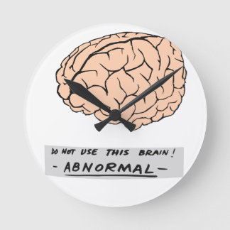 Abby Normal Round Clock