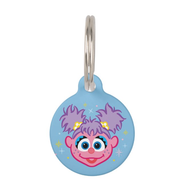 Abby Smiling Face Pet ID Tag (Front)
