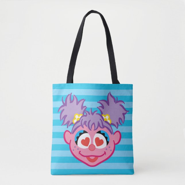 Abby Smiling Face with Heart-Shaped Eyes Tote Bag (Front)