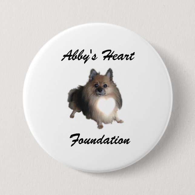 Abby's Heart Foundation Button (Front)