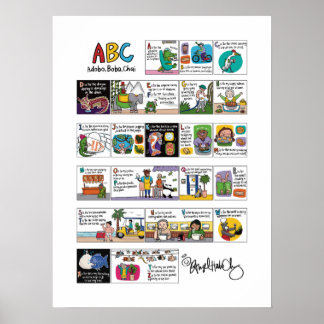 ABC: Adobo, Boba, Chai 18x24 Poster