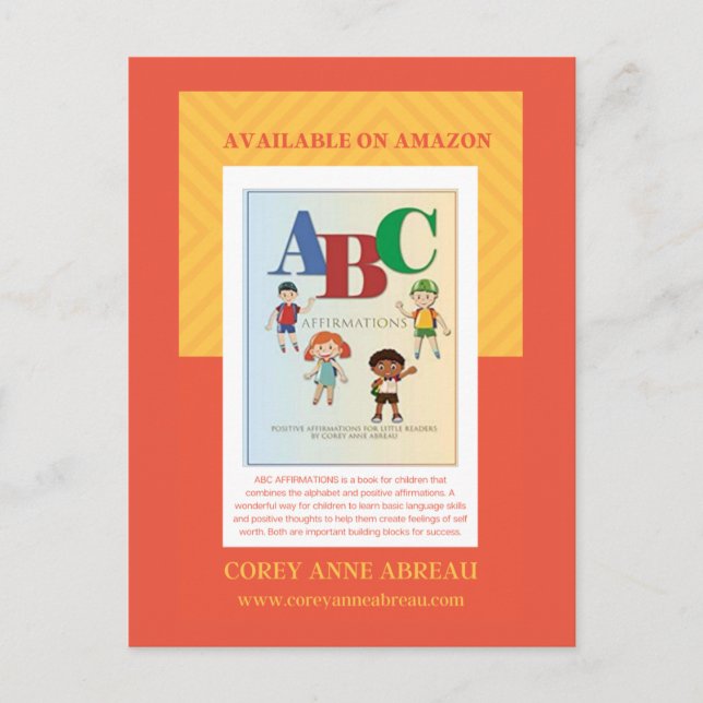ABC AFFIRMATIONS POSTCARD (Front)