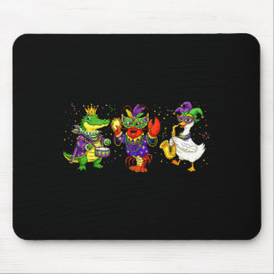 Abc Alligator Brown Crawfish Louisiana Mardi Gras Mouse Pad
