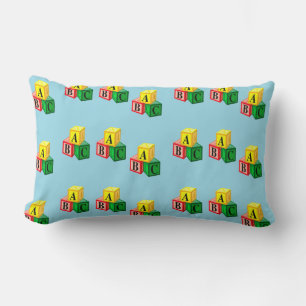 abc alphabet blocks lumbar cushion