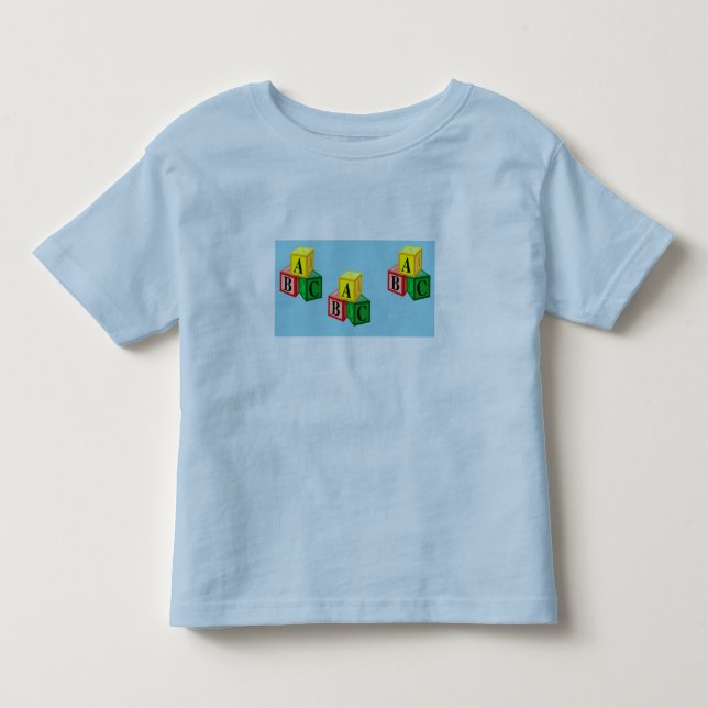 abc alphabet blocks toddler T-Shirt (Front)