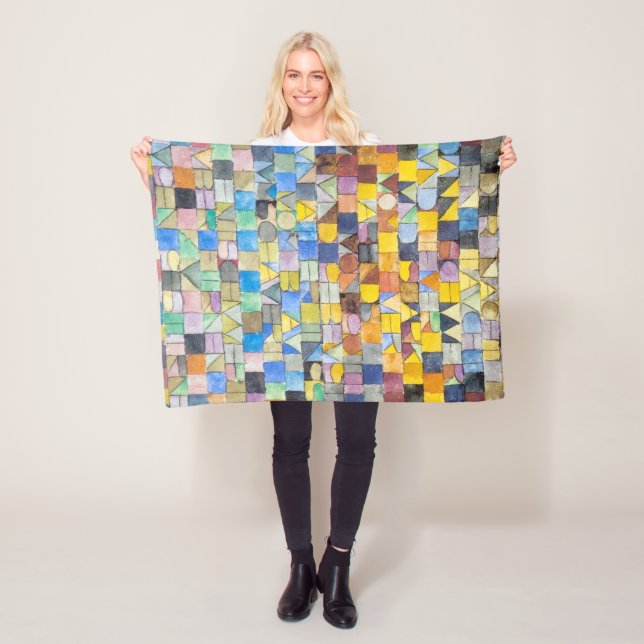 ABC (Alphabet), Paul Klee Fleece Blanket (In Situ)