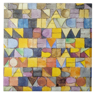 ABC (Alphabet), Paul Klee Tile