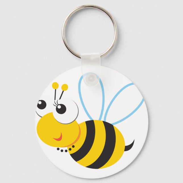 ABC Animals Betty Bee Key Ring (Front)