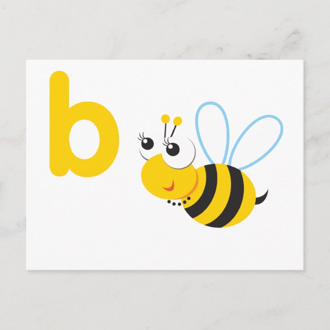 ABC Animals Betty Bee Postcard (Front)