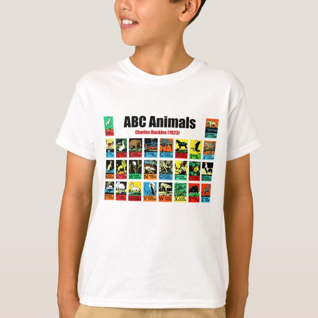 ABC Animals , Charles Buckles (1923) T-Shirt (Front)