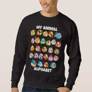 ABC Animals Identification A Z Types Of Zoo Animal Sweatshirt