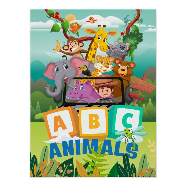 ABC Animals Poster (Front)