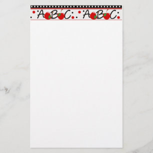 ABC Apple Stationery