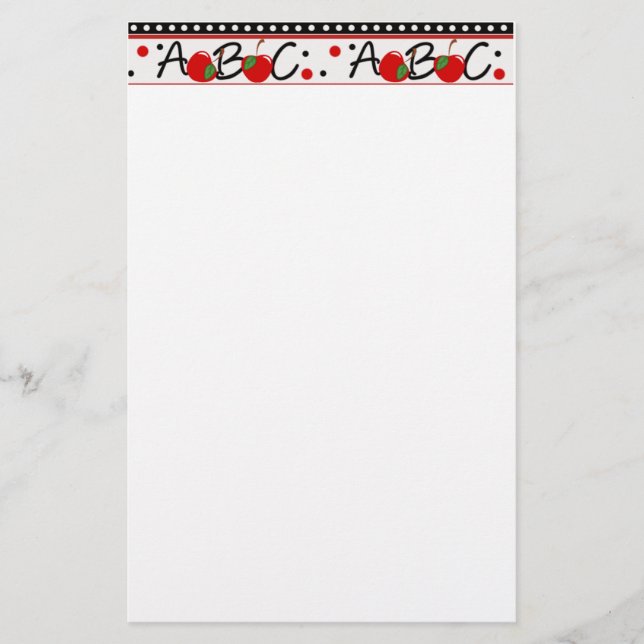 ABC Apple Stationery (Front)