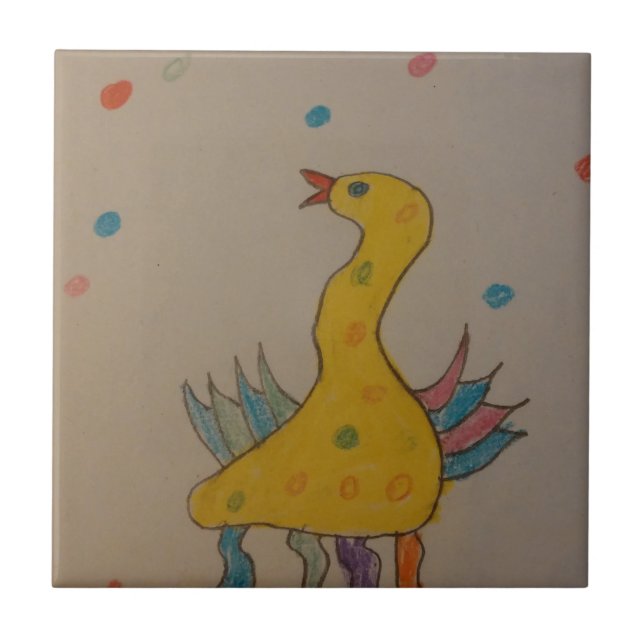 #ABC Art by Children, Easter Duck Tile (Front)