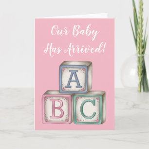 ABC Baby Blocks Greeting Card