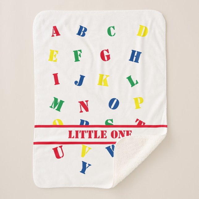 ABC Baby Girl Sherpa Blanket (Creator Uploaded)