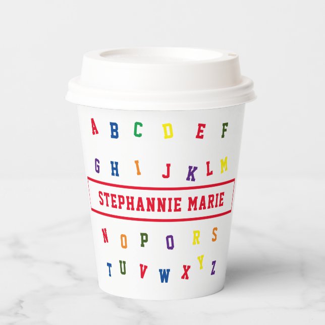 ABC Baby Shower Paper cup (Front)