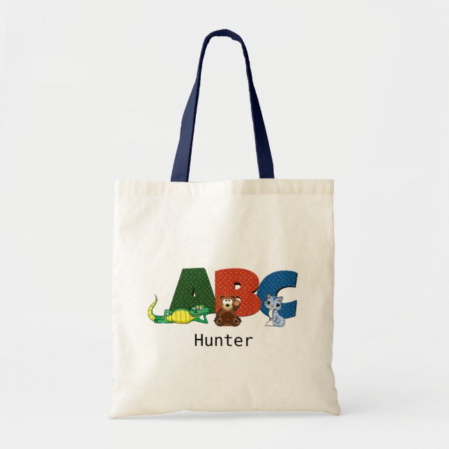 ABC Book and Homework Tote Bag (Front)