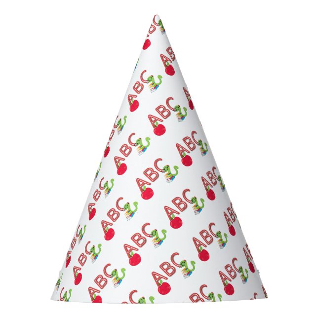 ABC Bookworm Party Hat (Front)