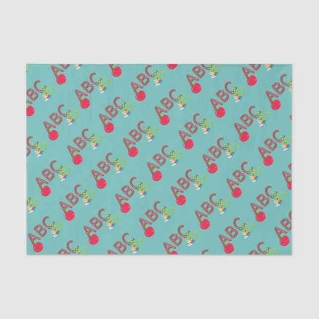 ABC Bookworm Tissue Paper (Front)