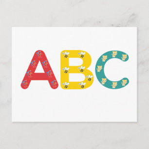 ABC by PaddleDuck Postcard