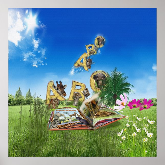 ABC Capital Alphabet themes. Poster (Front)