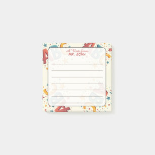 ABC Colourful "A Note From" Personalised Teacher