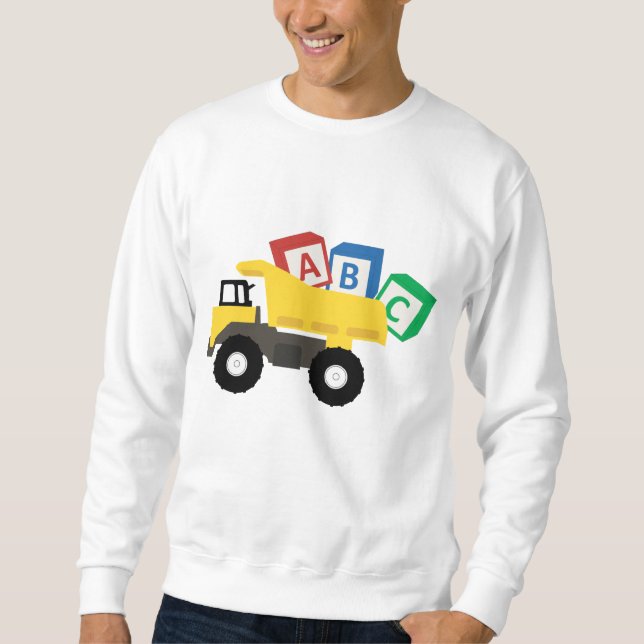 ABC Construction Trucks Sweatshirt (Front)