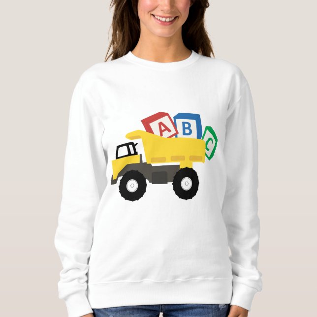 ABC Construction Trucks Sweatshirt (Front)