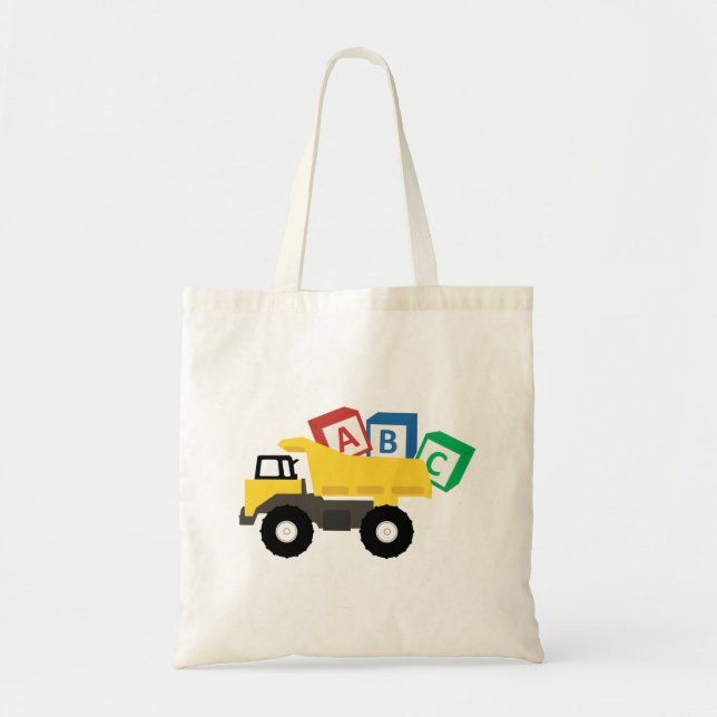 ABC Dump Truck Construction Trucks Tote Bag (Front)