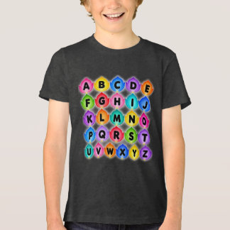 ABC Educational Letters Nursery Poster Gift Tri-Blend Shirt