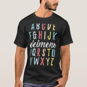 ABC Elemeno Kindergarten Teacher Cute  Back to Sch T-Shirt