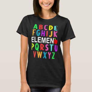Abc Elemeno Kindergarten Teacher Cute  Back To Sch T-Shirt