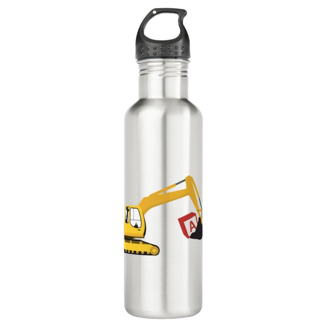 ABC Excavator Construction Truck 710 Ml Water Bottle (Front)