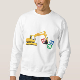 ABC Excavator Construction Truck Sweatshirt
