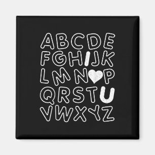 Abc I Love You Alphabet Teachers Day Valentines Da Magnet