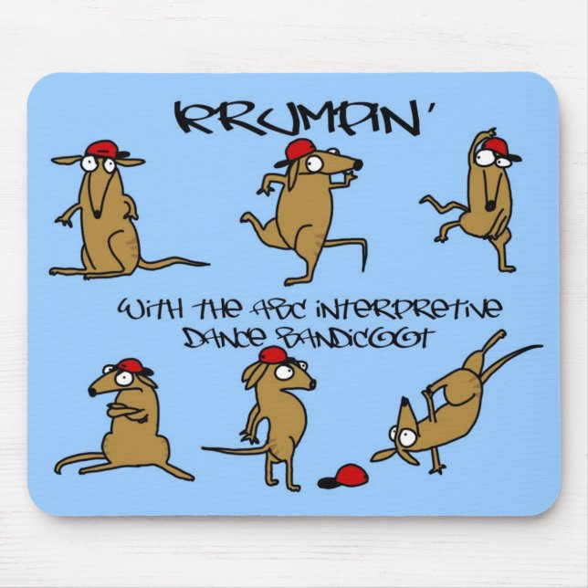 ABC Interpretive Dance Bandicoot Krumpad Mouse Pad (Front)