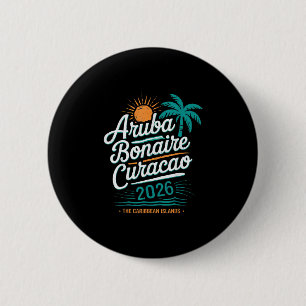 Abc Islands Aru Bonaire Curaçao Cruise Vacation 20 6 Cm Round Badge