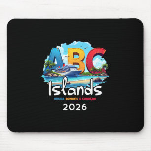 Abc Islands Aruba Bonaire Curacao Cruise Vacation Mouse Pad
