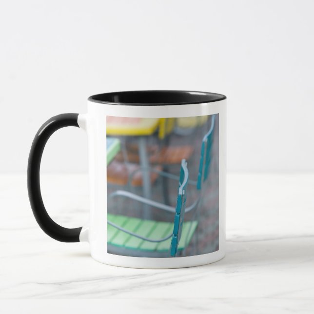 ABC Islands, ARUBA, Palm Beach: Colourful Cafe 2 Mug (Left)