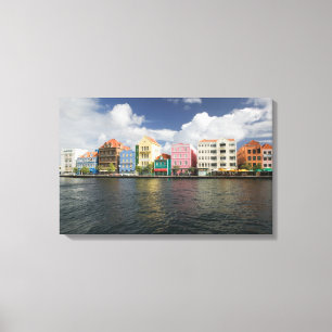 ABC Islands, CURACAO, Willemstad: Harborfront Canvas Print